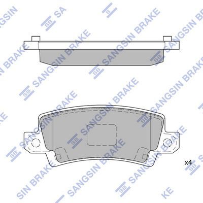 Тормозные колодки дисковые HI-Q SP1503