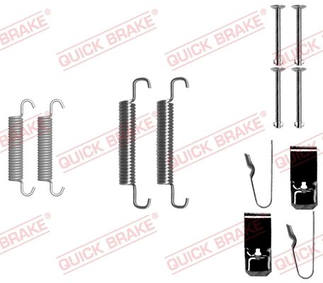 Монтажний комплект барабанних гальмівних колодок QUICK BRAKE 1050890 - zapix