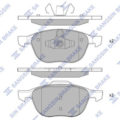Гальмівні колодки дискові HI-Q SP1260 - zapix