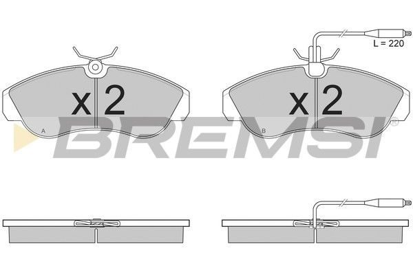 Гальмівні колодки дискові BREMSI BP2615 - zapix
