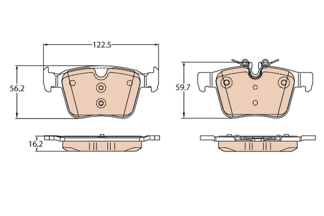 Гальмівні колодки дискові TRW GDB2110 - zapix