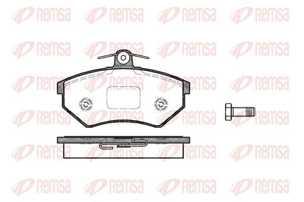 Гальмівні колодки дискові REMSA 013440 - zapix