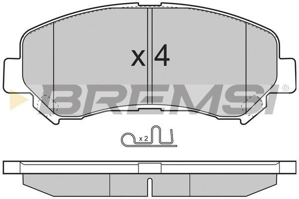 Тормозные колодки дисковые BREMSI BP3321