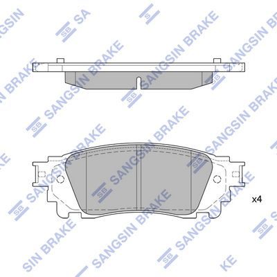 Гальмівні колодки дискові HI-Q SP1827