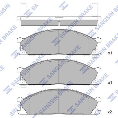 Тормозные колодки дисковые HI-Q SP1140