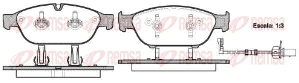 Гальмівні колодки дискові REMSA 144102 - zapix