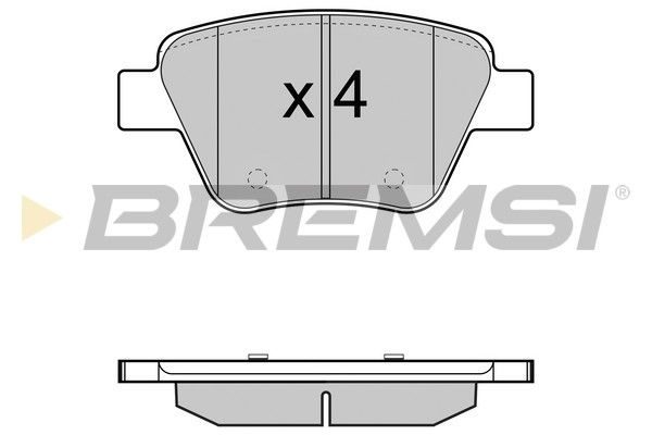 Гальмівні колодки дискові BREMSI BP3429