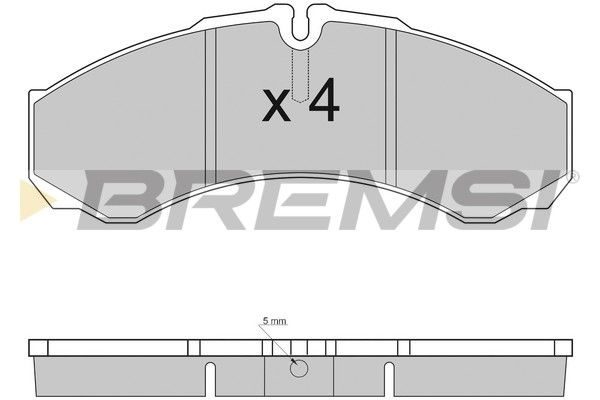 Гальмівні колодки дискові BREMSI BP2925 - zapix