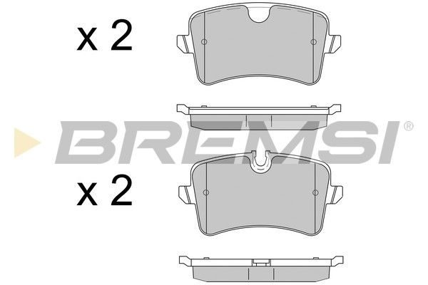 Гальмівні колодки дискові BREMSI BP3502