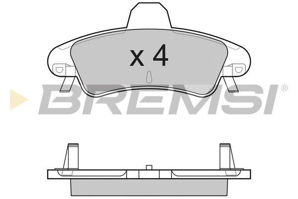 Гальмівні колодки дискові BREMSI BP3188 - zapix