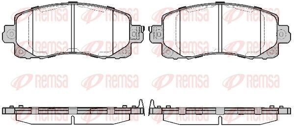 Гальмівні колодки дискові REMSA 174104 - zapix