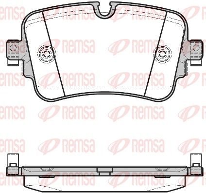Гальмівні колодки дискові REMSA 166808 - zapix