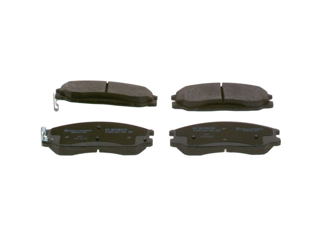 Гальмівні колодки дискові BOSCH 0986424729 - zapix