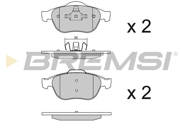 Гальмівні колодки дискові BREMSI BP2970