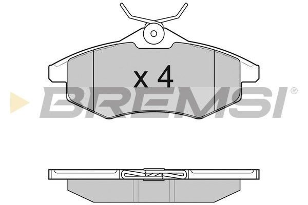 Гальмівні колодки дискові BREMSI BP3008 - zapix