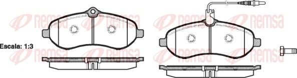 Гальмівні колодки дискові REMSA 129201 - zapix