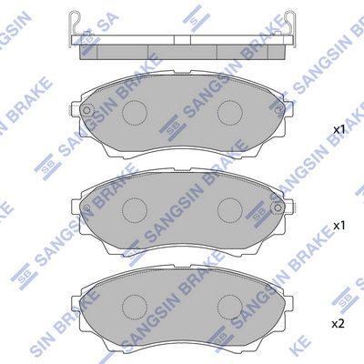 Тормозные колодки дисковые HI-Q SP1479