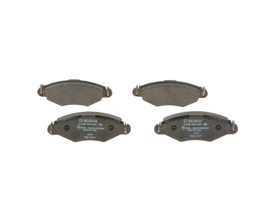 Гальмівні колодки дискові BOSCH 0986495244 - zapix