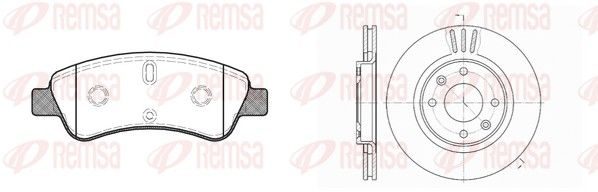 Гальмівні колодки дискові REMSA 884000 - zapix