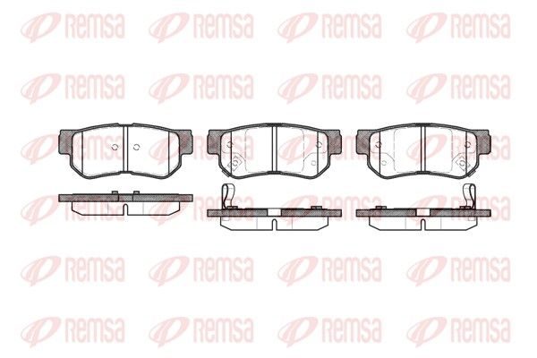 Гальмівні колодки дискові REMSA 074602 - zapix