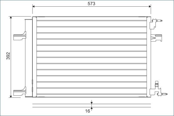 Радіатор кондиціонера VALEO 814201 - zapix