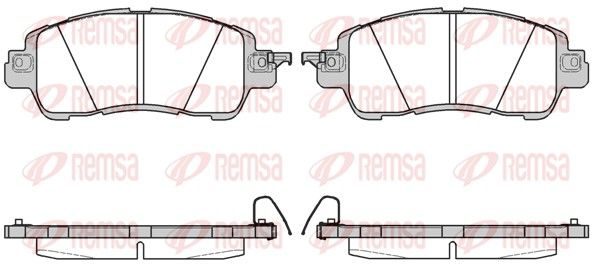 Гальмівні колодки дискові REMSA 165604 - zapix