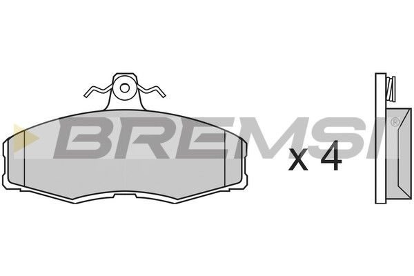 Гальмівні колодки дискові BREMSI BP2208 - zapix