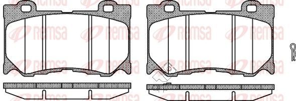 Гальмівні колодки дискові REMSA 137201 - zapix