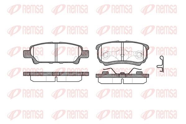 Гальмівні колодки дискові REMSA 105102 - zapix