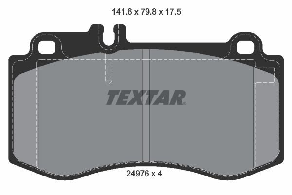 Гальмівні колодки дискові TEXTAR 2497601 - zapix