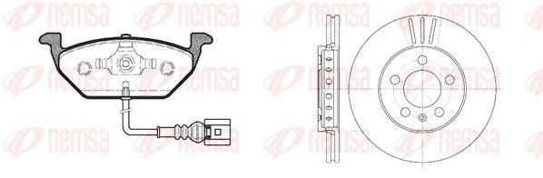 Гальмівні колодки дискові REMSA 863309 - zapix