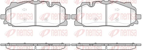 Гальмівні колодки дискові REMSA 166700 - zapix