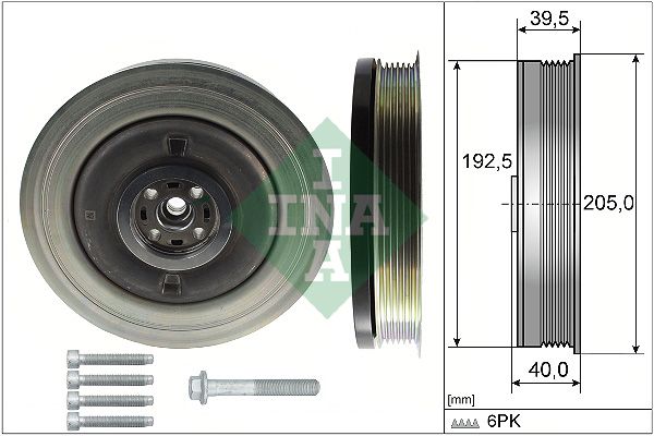 Шків колінвалу SCHAEFFLER INA 544050320 - zapix