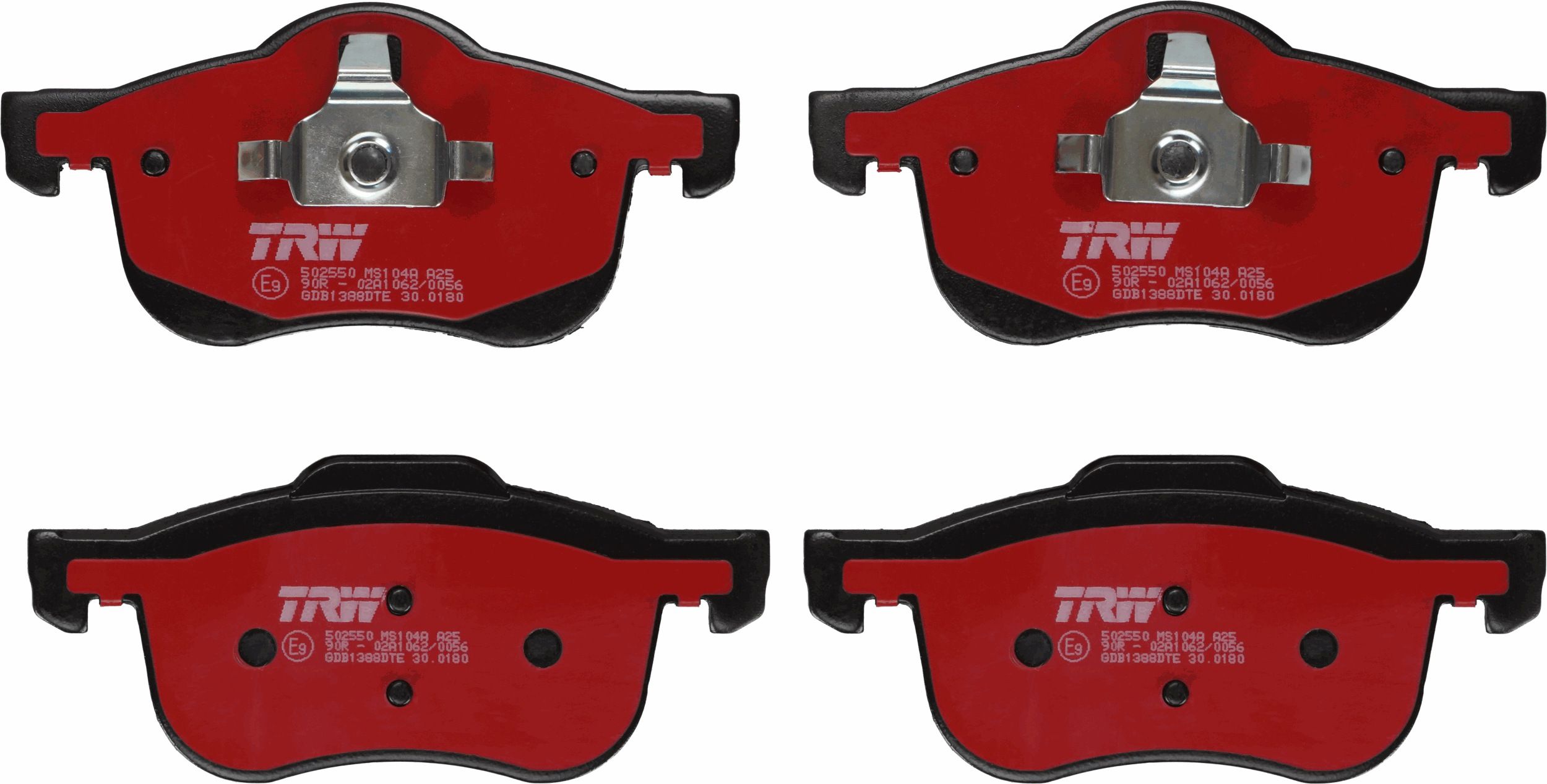Гальмівні колодки дискові TRW GDB1388DTE - zapix