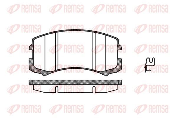Гальмівні колодки дискові REMSA 096501 - zapix
