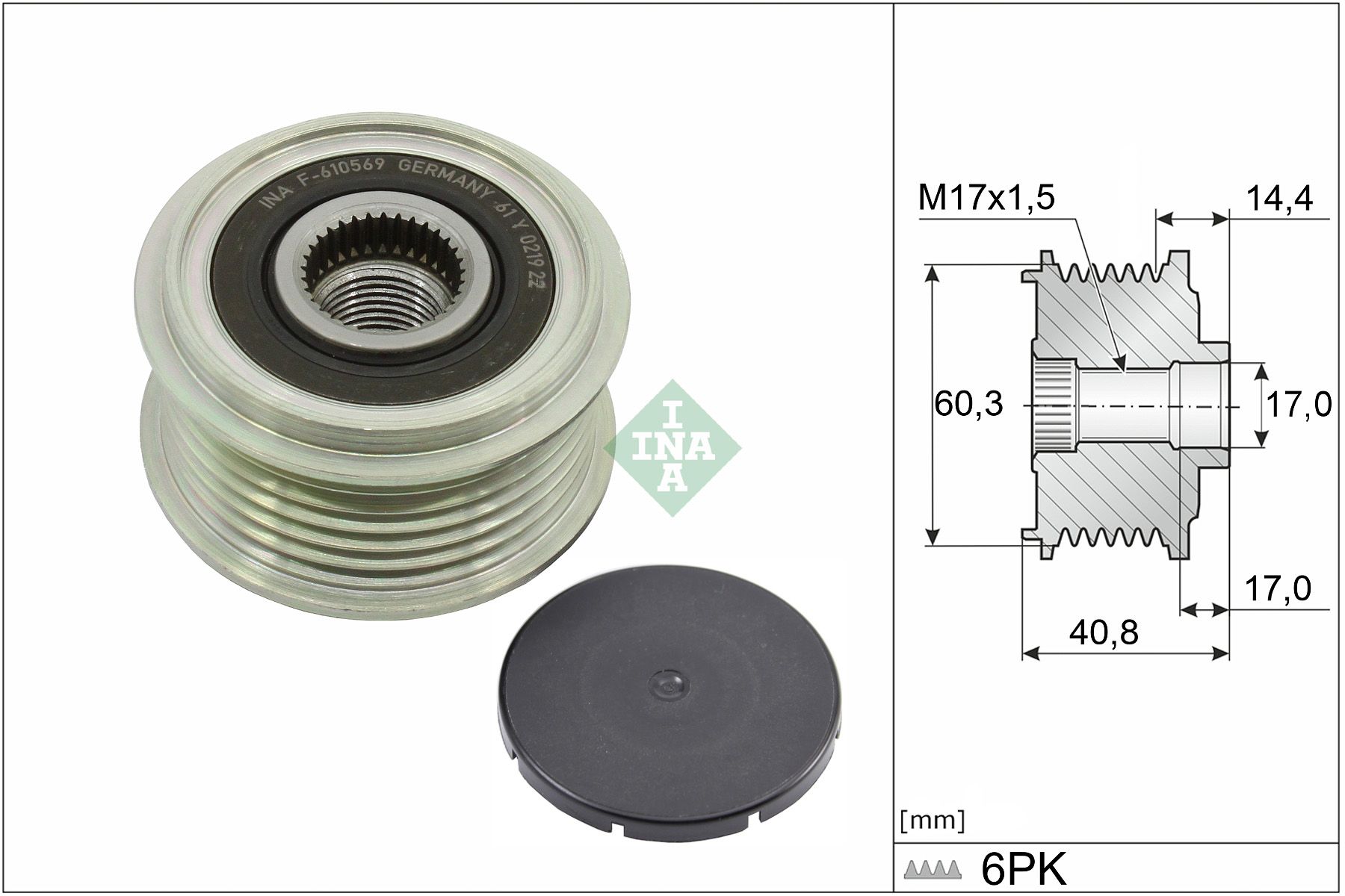 Муфта генератора SCHAEFFLER INA 535037410 - zapix