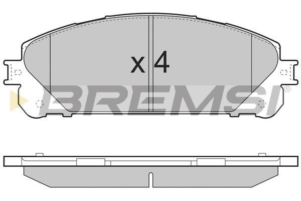 Тормозные колодки дисковые BREMSI BP3481
