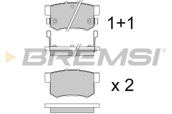 Тормозные колодки дисковые BREMSI BP2544