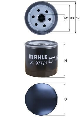Оливний фільтр MAHLE OC9771 - zapix