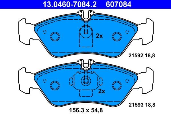 Гальмівні колодки дискові ATE 13046070842 - zapix
