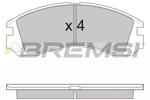 Гальмівні колодки дискові BREMSI BP2953 - zapix