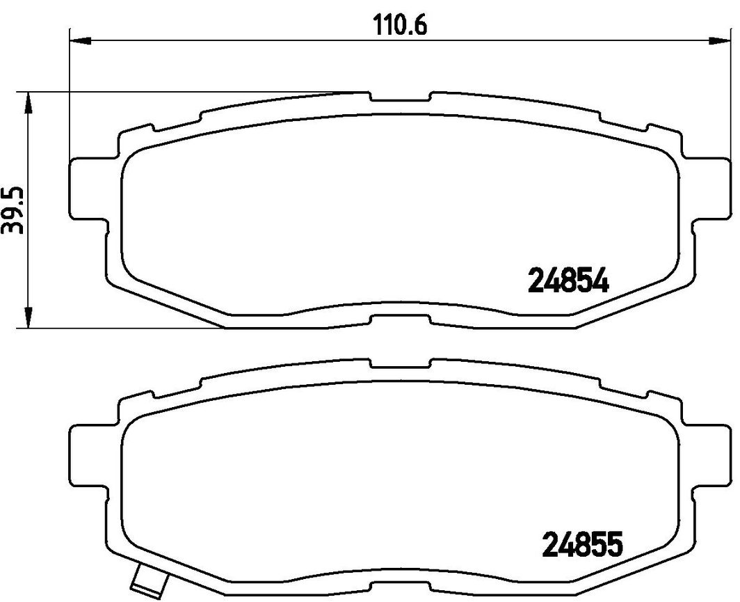 Гальмівні колодки дискові BREMBO P78018 - zapix