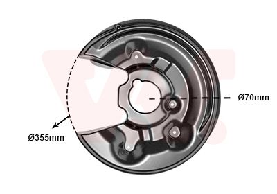 Захист гальмівного диска VAN WEZEL 5839373 - zapix