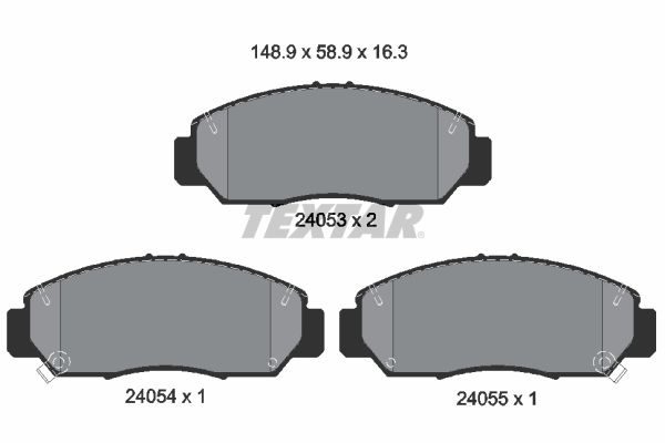 Тормозные колодки дисковые TEXTAR 2405301