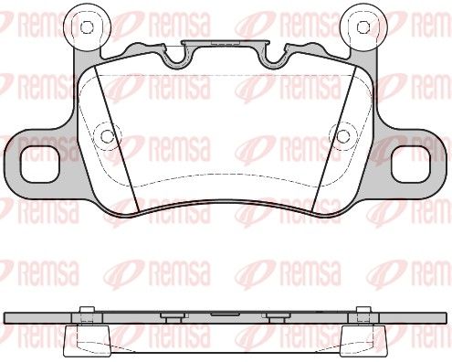 Гальмівні колодки дискові REMSA 159810 - zapix