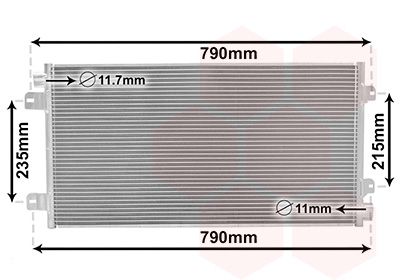 Радіатор кондиціонера VAN WEZEL 43005342 - zapix