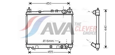 Радіатор охолодження двигуна AVA QUALITY COOLING TO2258 - zapix
