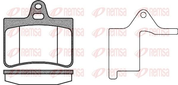 Гальмівні колодки дискові REMSA 083020 - zapix