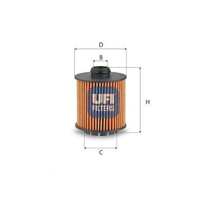 Оливний фільтр UFI 2528800 - zapix