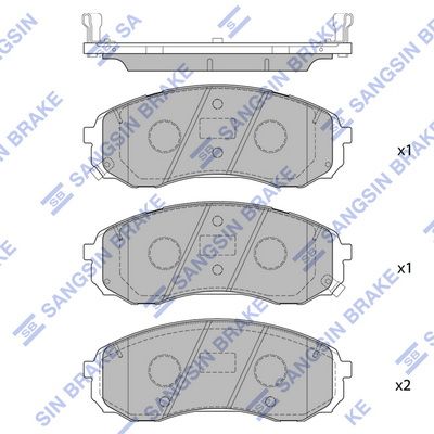 Гальмівні колодки дискові HI-Q SP1890 - zapix
